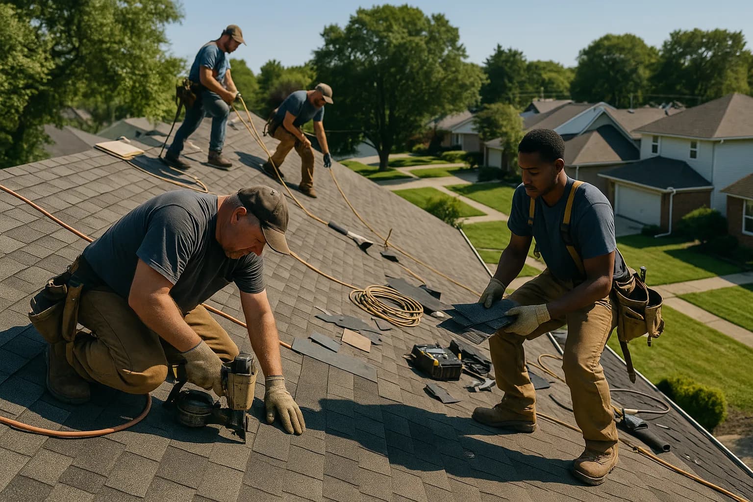 Roofing project by Summit Roofing Co.